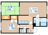 手稲本町レジデンスⅡ 2LDKの間取り