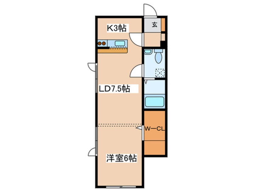 間取図 プラザＮ６