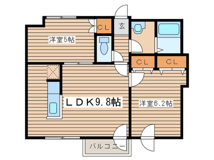間取り図 フェリ－チェ１ﾟ