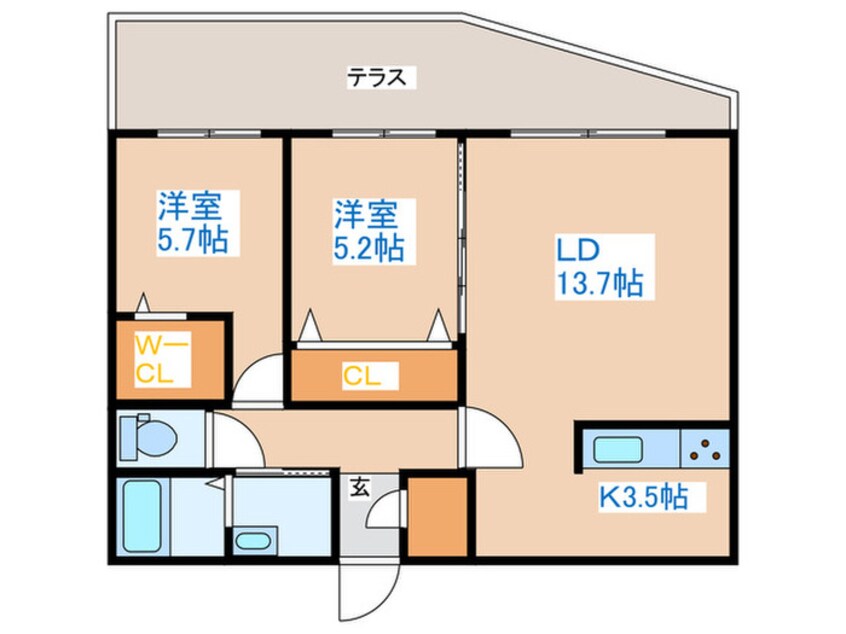 間取図 アルタイル1ｓｔ