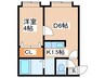 クル－ズハウス東区役所前 1DKの間取り