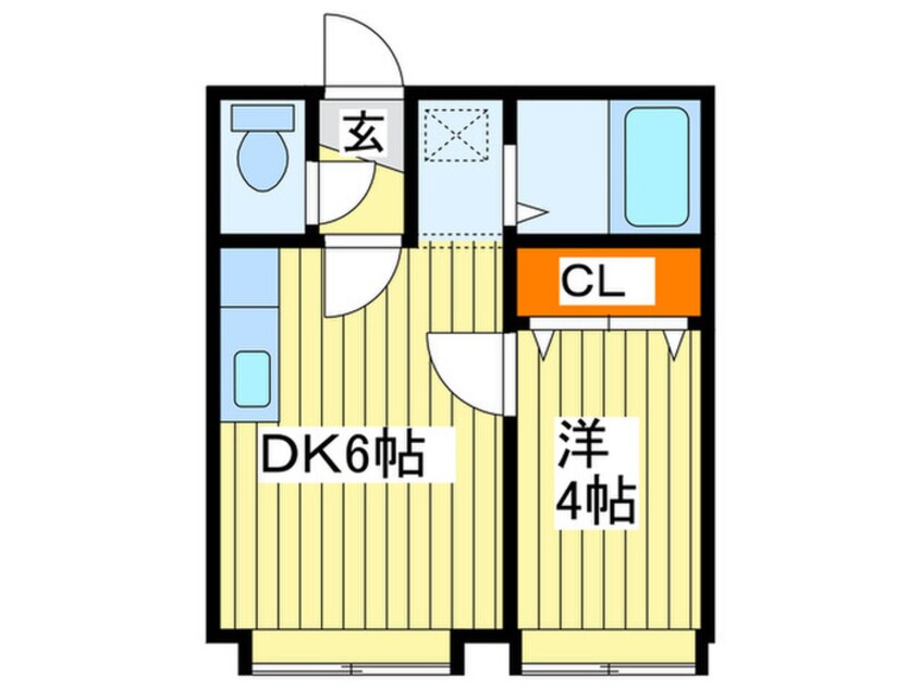 間取図 クル－ズハウス東区役所前