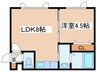 リッチタウン栄通弐番館 1LDKの間取り