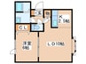 マーサ北円山B 1LDKの間取り