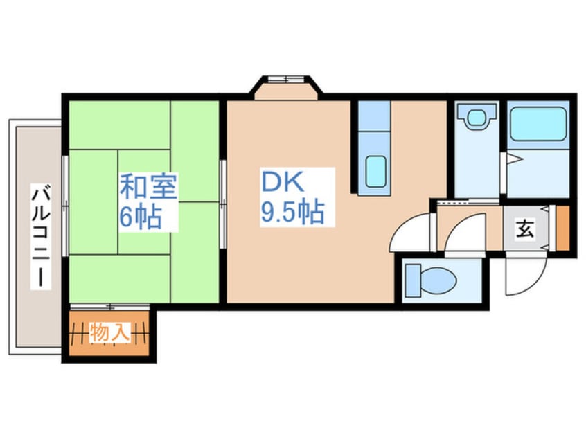間取図 フェアフィ－ルド菊水