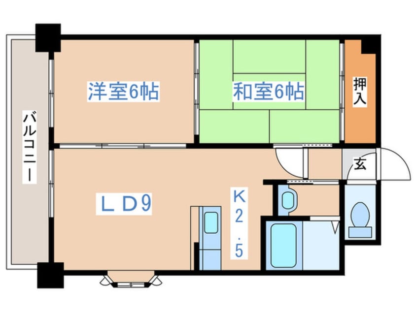間取図 フェアフィ－ルド菊水