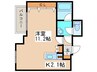 ノンナ　ミ－ア 1Kの間取り