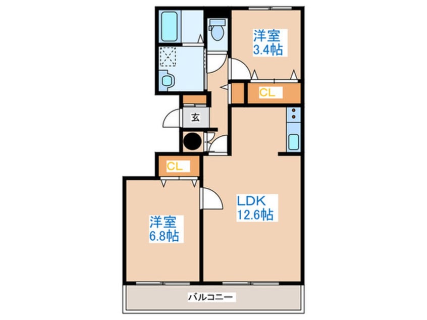間取図 ア－バンシャト－
