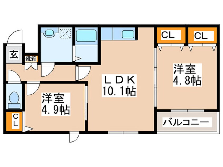 間取図 TreVenti美術館西