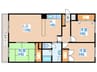 レスポワ－ル発寒 3LDKの間取り