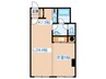 ＣＯＲＢ 1LDKの間取り