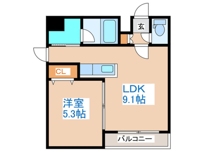 間取図 シャトーフロントナック
