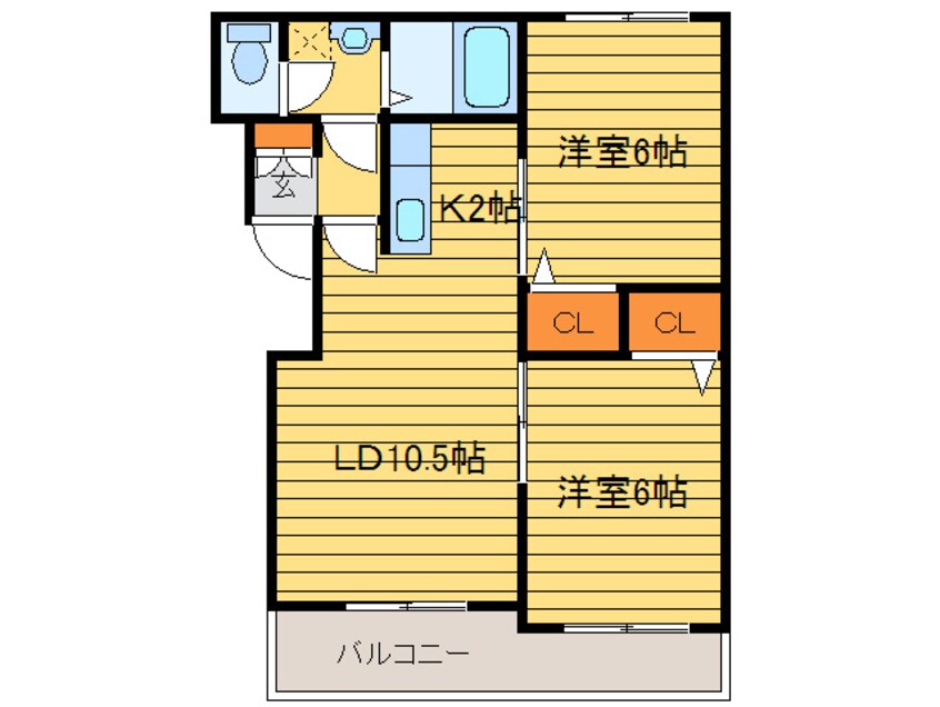 間取図 ハイデンス菊水Ａ
