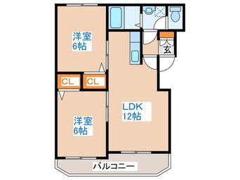 間取図 ハイデンス菊水Ｂ