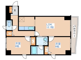 間取図 アムール平岸