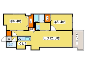 間取図 cham de de