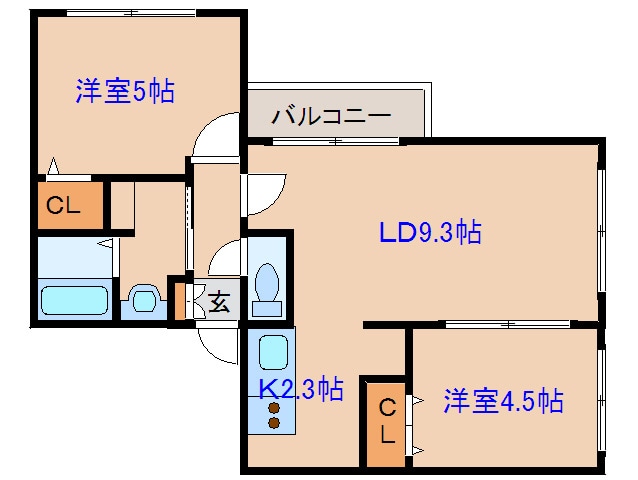 間取り図 スカイリンク琴似