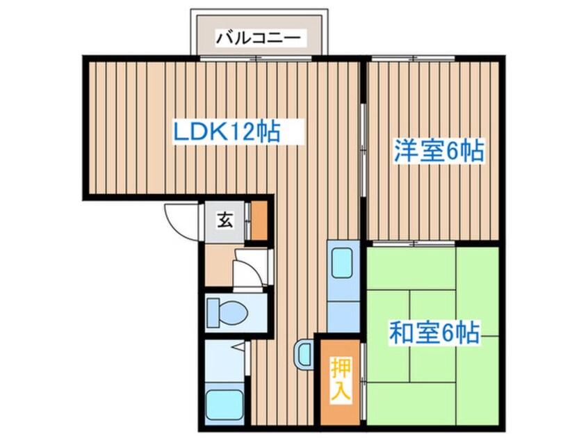 間取図 シャトリエ宮の沢