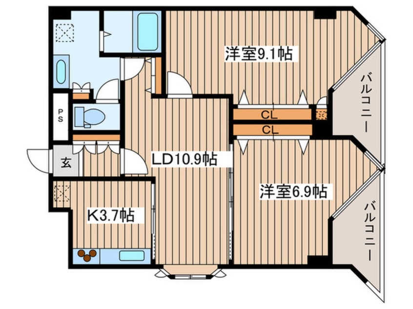 間取図 サムティ宮ヶ丘レジデンス