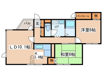 間取図 ヴァトンヒルズ宮の森