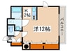 ２ｎｄ　ｓｔａｇｅ和倉 1Kの間取り