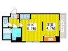 グリーティングス琴似 1DKの間取り