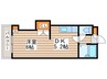 エンドレス三井西岡 1DKの間取り