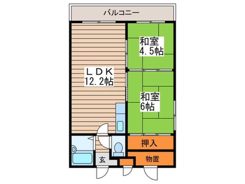 間取図 エンドレス三井西岡