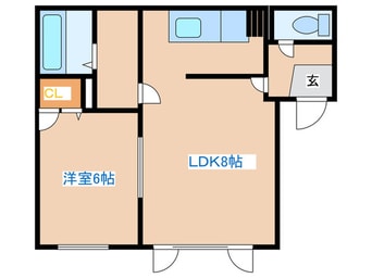 間取図 ヴィラ森林公園二番館