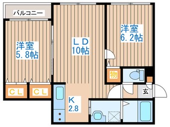 間取図 ハピネス八軒