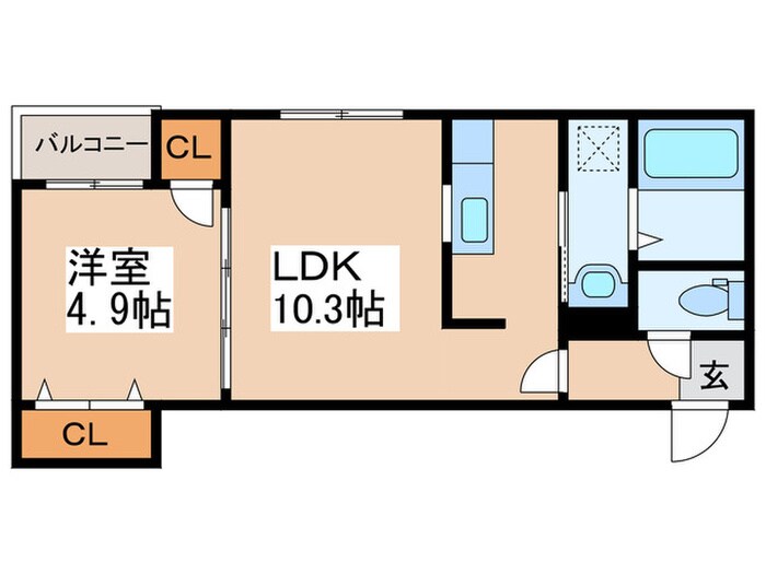 間取り図 アベニール　E.5