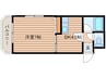 サンハウス白石 1DKの間取り