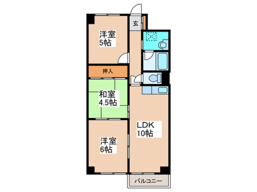 間取図 アルファヒル麻生