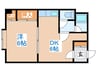 曙リバ－サイド 1DKの間取り