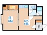 曙リバ－サイド 1DKの間取り