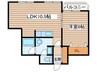 マノワ－ル楡 1LDKの間取り