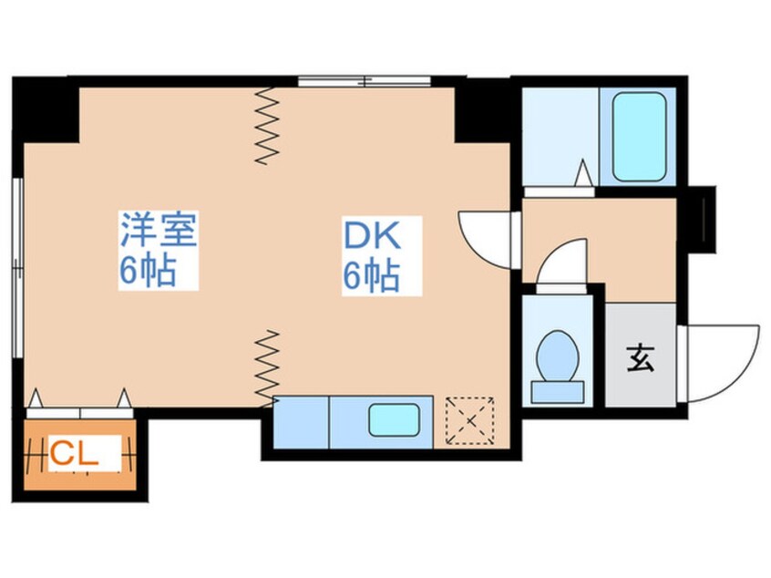 間取図 ヴィラフィリ－チェ平岸