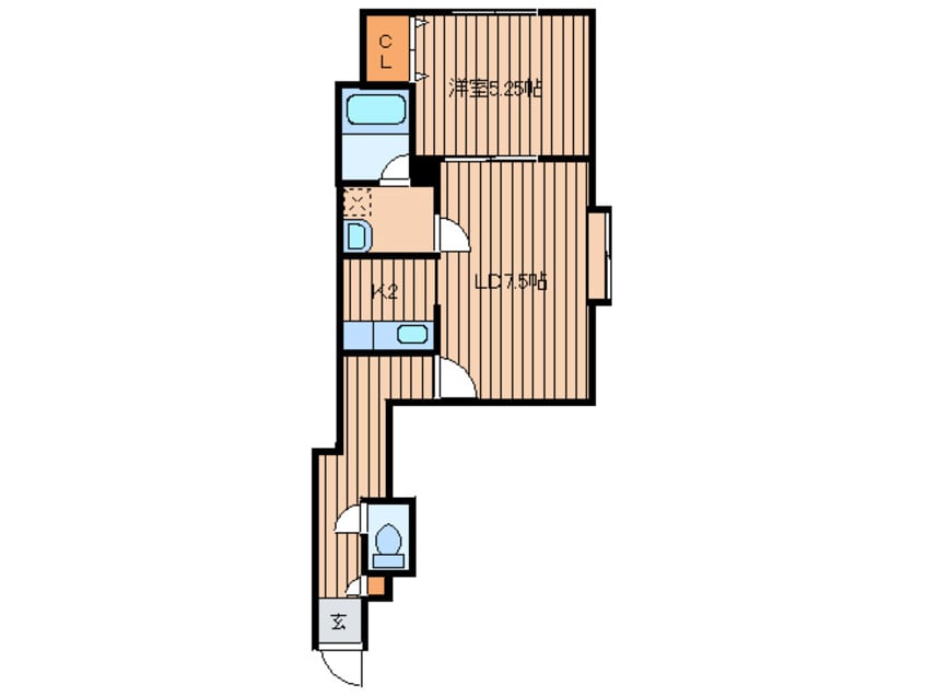 間取図 フォレストＮ４５