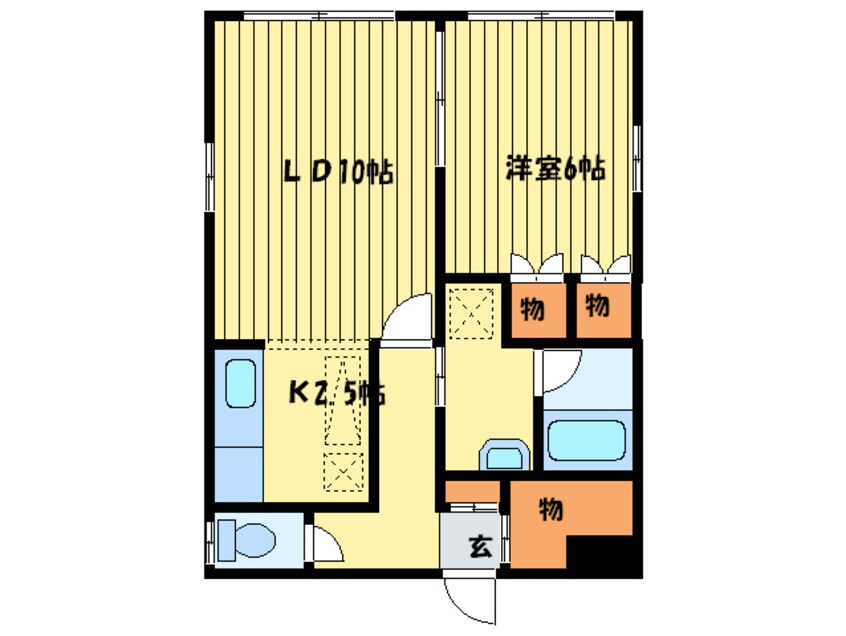 間取図 ヴィラ・プレステ－ジ