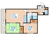 サンシャイン中島公園 2LDKの間取り