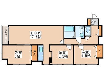 間取図 ヴェルデ山鼻