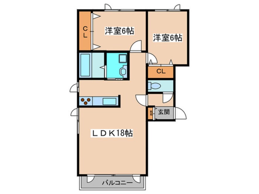 間取図 アヴァンセⅡ