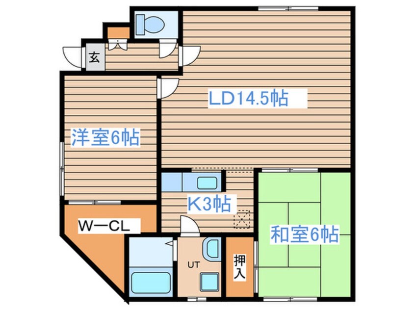 間取図 ハイロ－ド７８