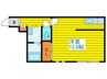 ヒルトップ西岡 1Rの間取り