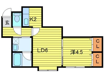 間取図 ジャスティス８１９