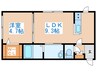 Ritz GRANDE大通 1LDKの間取り