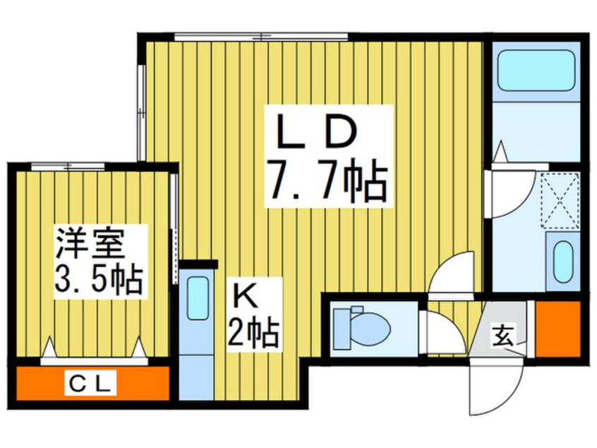 間取図 Ｖｉｖａｃｅ桑園