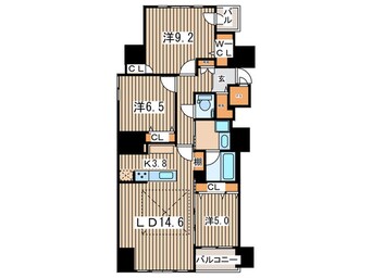 間取図 プレミスト南郷通2丁目(202)