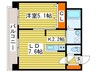 セブンスコートN14 1LDKの間取り