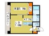 セブンスコートN14 1LDKの間取り